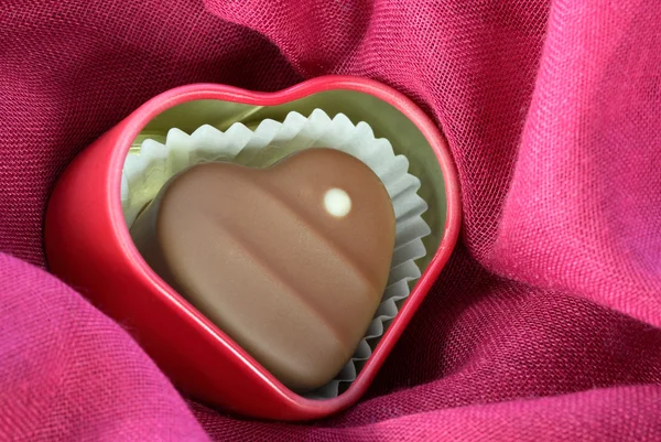 Sjokolade kjærlighetshjerte – stockfoto