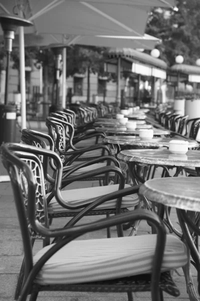 Koffie tafels, madrid — Stockfoto