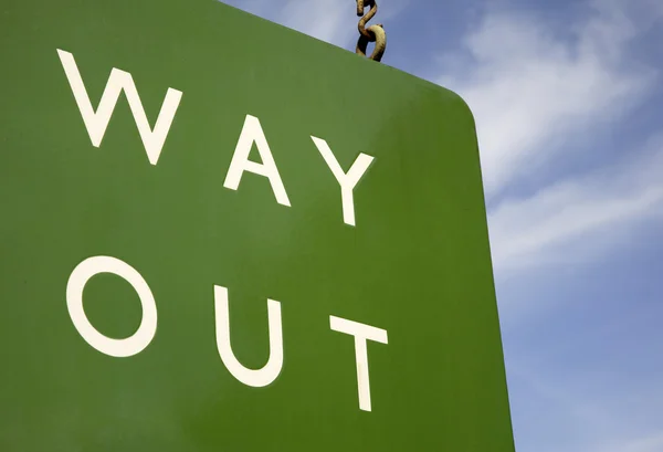 Way Out Sign — Stock Photo, Image