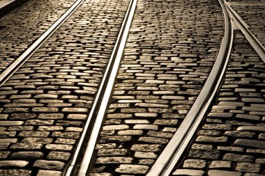 Tram Tracks clipart