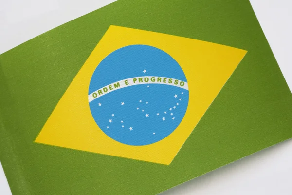 Brazil Zászlóval — Stock Fotó