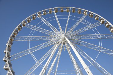 Close up of the Ferris Wheel in Paris, France clipart