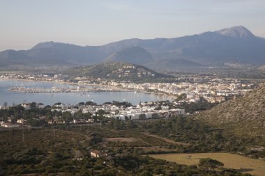 Pollenca port Mallorca, İspanya