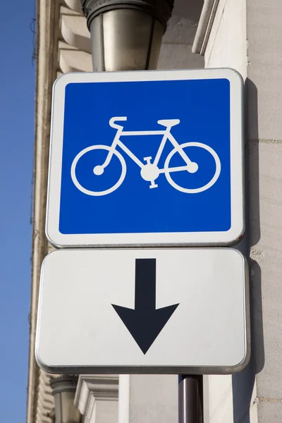 Cycle Lane Sign — Stock Photo, Image
