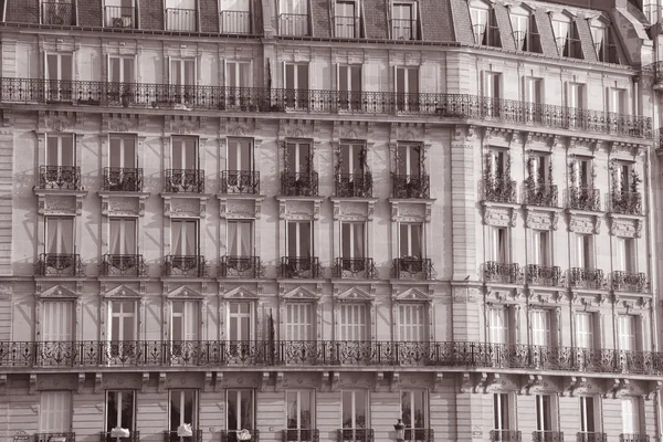 Фасад Здания Острове Сент Луис Париже Франция — стоковое фото