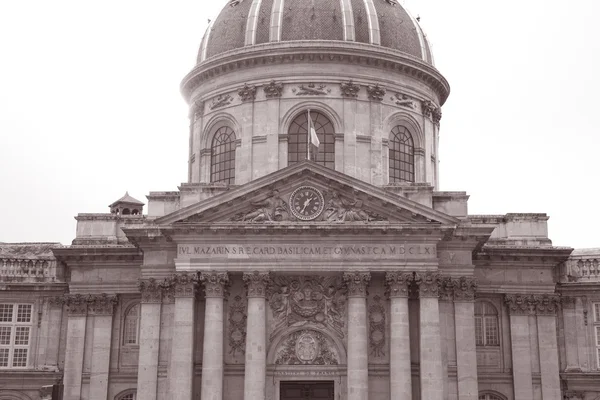 Biblioteka Mazarine Czarno Białe Sepia Dźwięk Paryż Francja — Zdjęcie stockowe