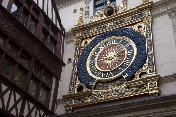 格罗斯大钟中世纪时钟 鲁昂法国 — 图库照片