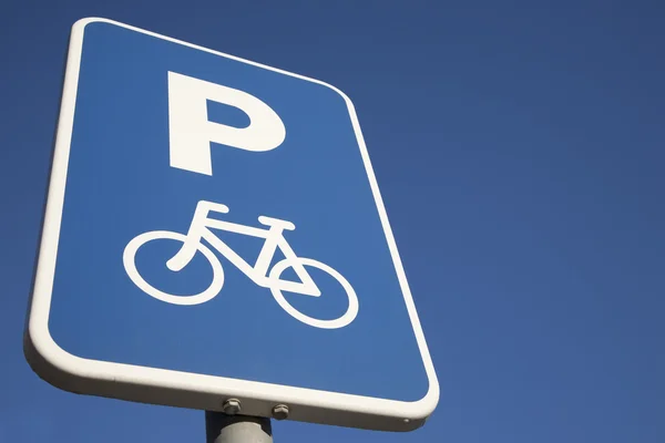 Señal de estacionamiento bicicleta —  Fotos de Stock