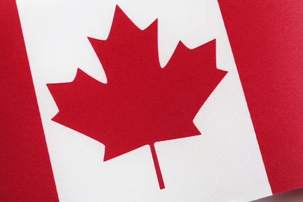 Nær Canadas Flagg Skråvinkel – stockfoto