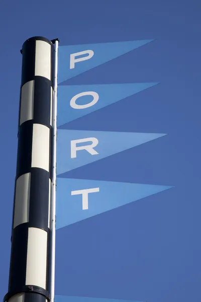 Знак порта — стоковое фото
