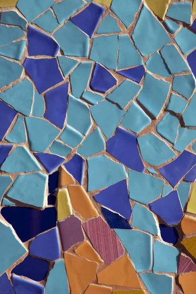 Барвисті Сині Жовті Мозаїчна Фон Дизайн Фронті Магазин Барселона Каталонія — стокове фото