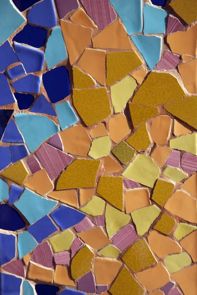 Colorful Mosaic Design on Shop Front in Barcelona