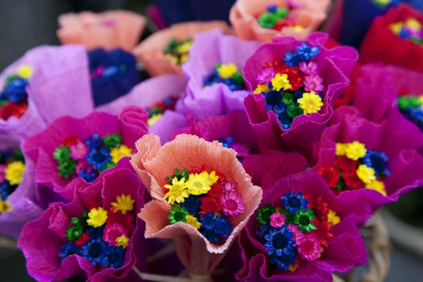 Αποξηραμένα Λουλούδια Για Την Πώληση Στο Στάβλο Αγοράς — Φωτογραφία Αρχείου