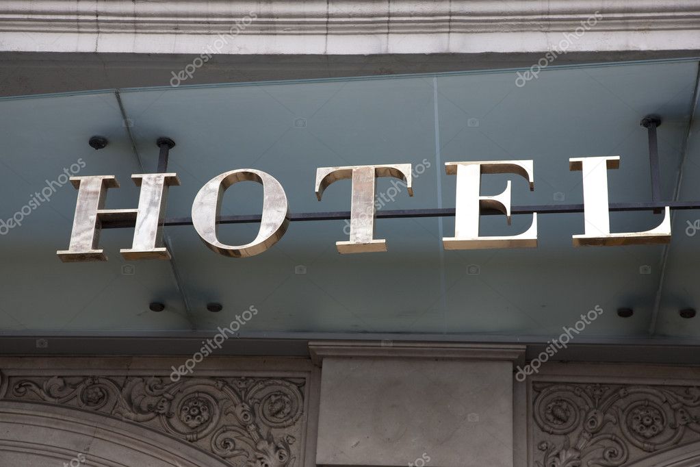 Hotel Sign — Stock Photo © kevers #4917389