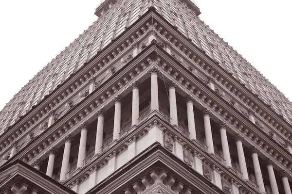 Здание Моле-Антонеллиана в Турине — стоковое фото