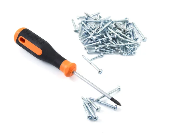 Werkzeuge und Schrauben — Stockfoto