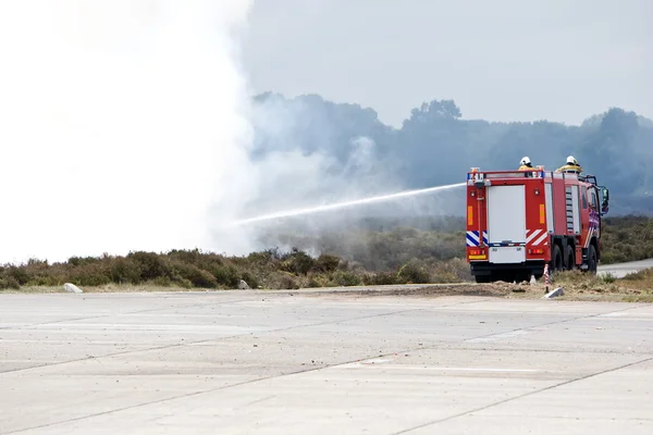 stock image Dutch fire fighter truck