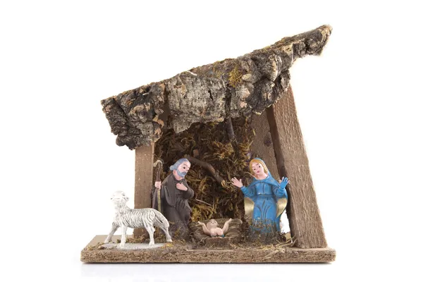 Handmade nativity — Stock Photo, Image