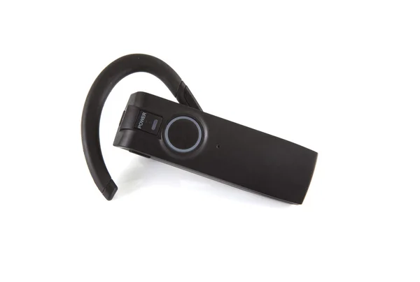 Small Black Headset White Background — Stock Photo, Image