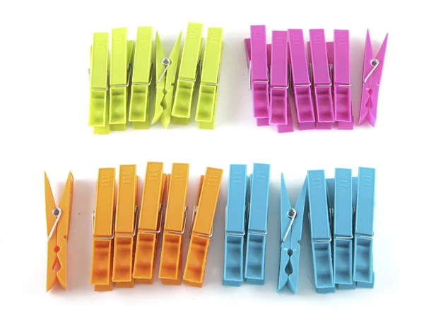 Multiple clothespins — Stock Photo, Image