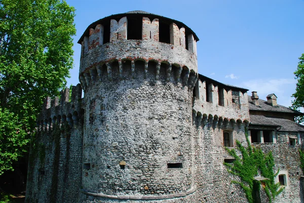 Castello visconteo i locarno, befästningar — Stockfoto