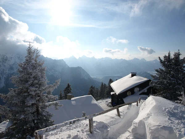 Werpen in de Alpen in Duitsland — Stockfoto