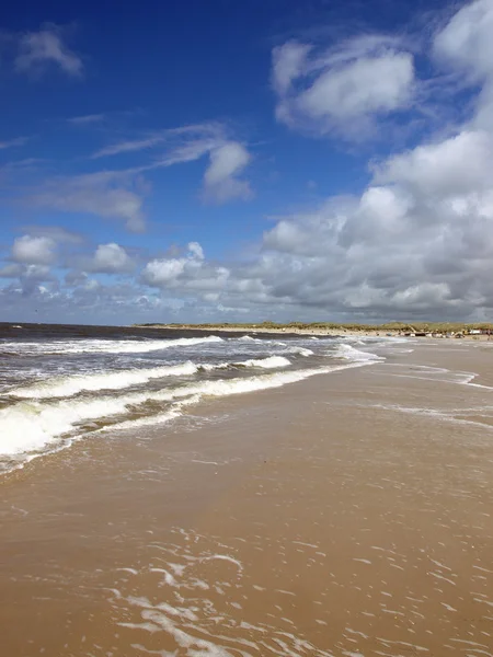 Bred strand på ön amrum — Stockfoto