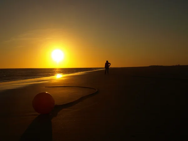 stock image Sunset on the beach