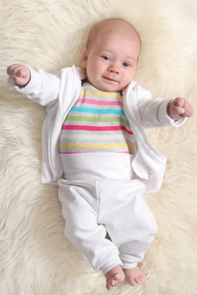 Baby girl (1,5 months ) — Stock Photo, Image