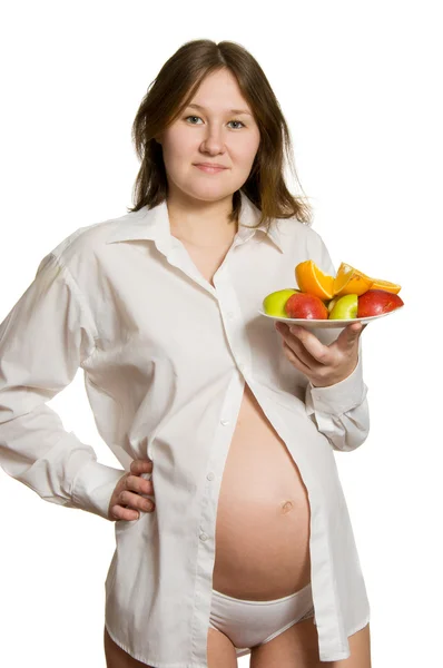 怀孕和营养 — 图库照片