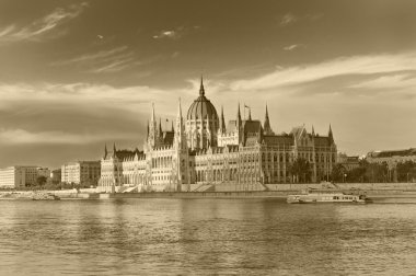 Parliament House in Budapest clipart