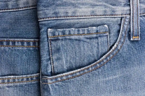 Podrobnosti z modré džíny — Stock fotografie