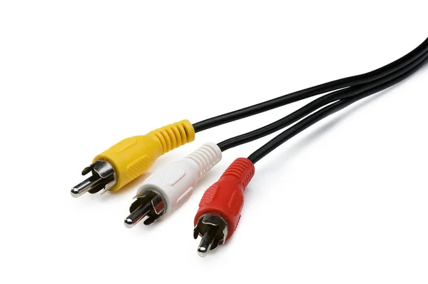 RCA bir / v kabloları — Stok fotoğraf