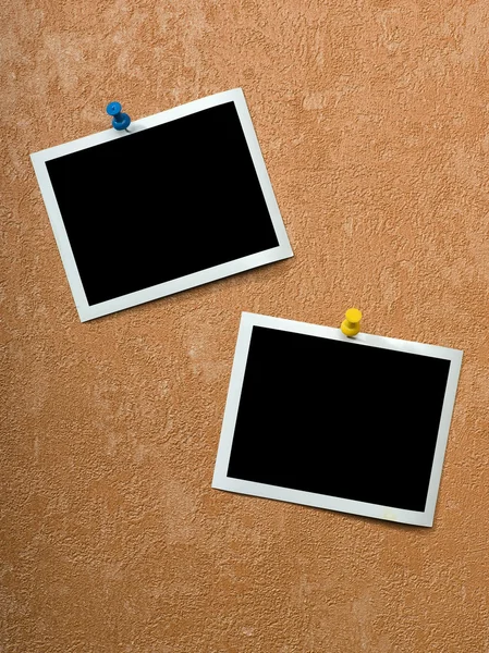 Frame on a painted wall — Stock Photo, Image