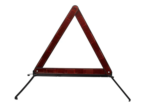 Highway Safety Triangle (clipping path) — Stock Photo, Image
