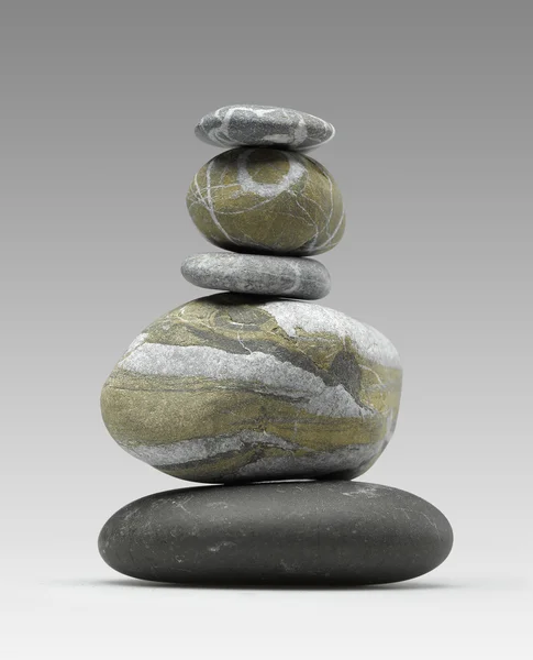 Pile of pebbles zen look — Stock Photo, Image
