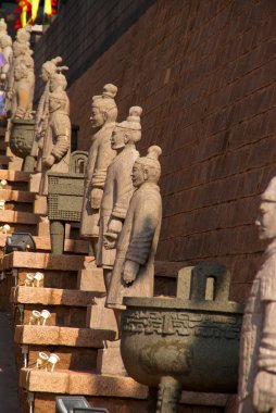 Monument of army of emperor. China clipart