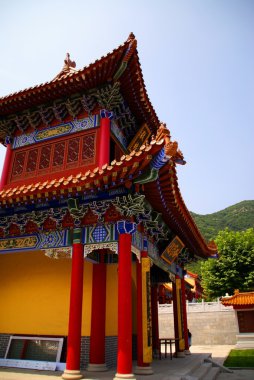 Buddhist temple. China clipart