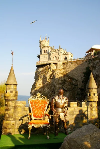 Das Schloss auf einem Felsen. Krim, Ukraine Stockbild