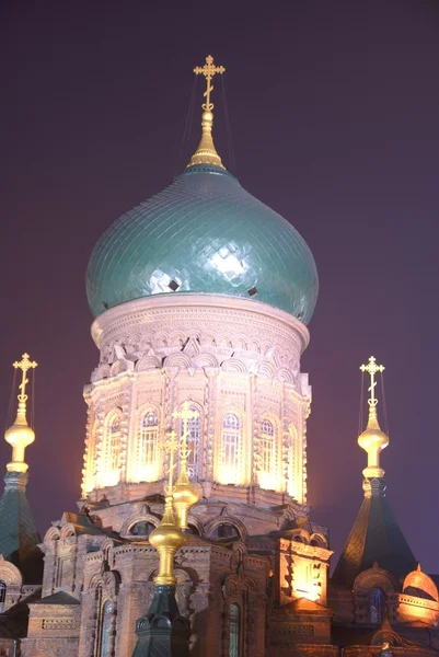 Oude Russische tempel in china — Stockfoto
