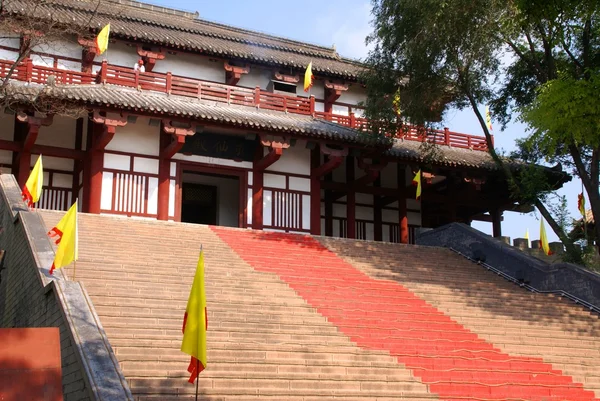 Byggandet av det kinesiska templet — Stockfoto