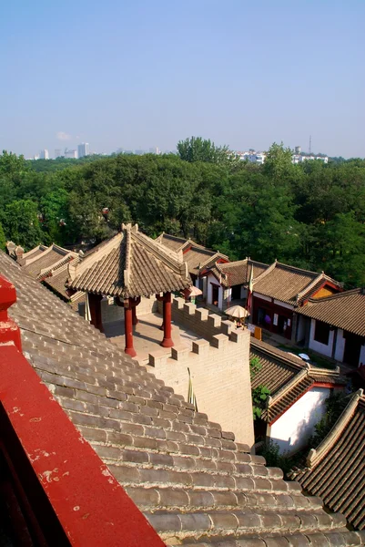 Byggandet av det kinesiska templet — Stockfoto