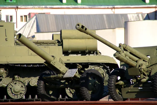 ZIS-3. The Soviet gun. Stock Photo