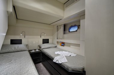 ITALY, Lazio, Fiumicino/Rome, luxury yacht, bedroom clipart