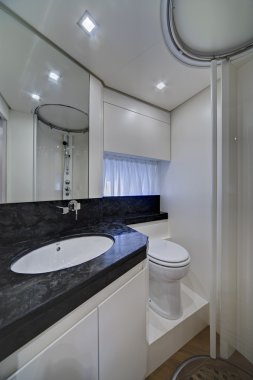 İtalya, lazio, fiumicino/Roma, lüks yat, banyo