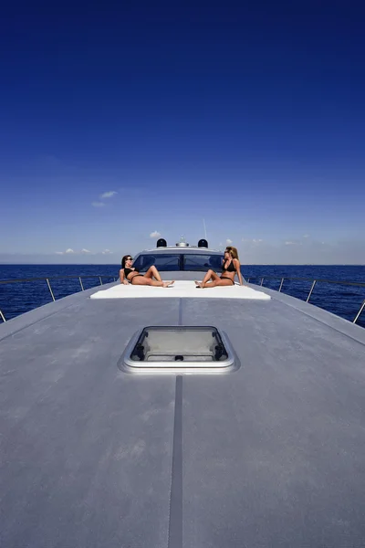ITALY, Lazio, Тирренское море, роскошная яхта — стоковое фото