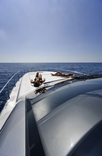 ITALIA, Lazio, Mar Tirreno, yacht di lusso — Foto Stock