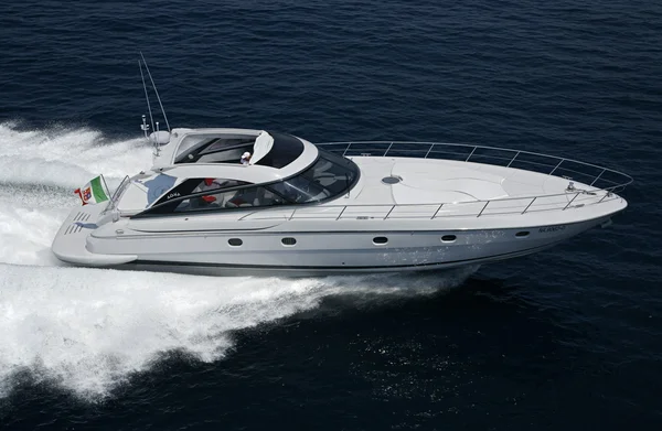 Italie, Naples, Aqua 54 'yacht de luxe, vue aérienne — Photo