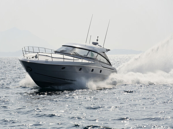 Italy, Naples, Aqua 54' luxury yacht