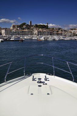 France, Cannes, luxury yacht Continental 80 clipart